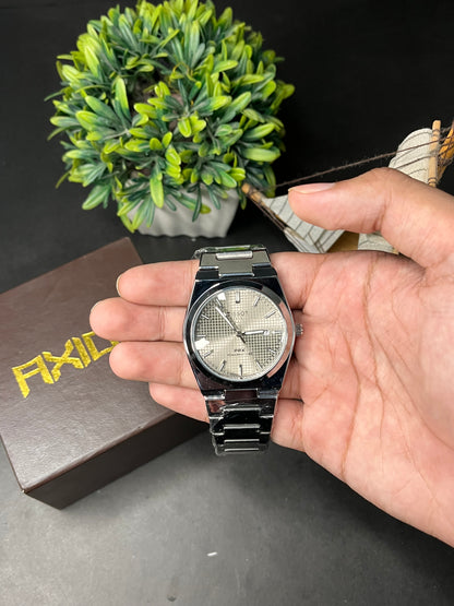 Tissot PRX Semi-Automatic Watch – Green Waffle Dial | Stainless Steel Bracelet AXIOM
