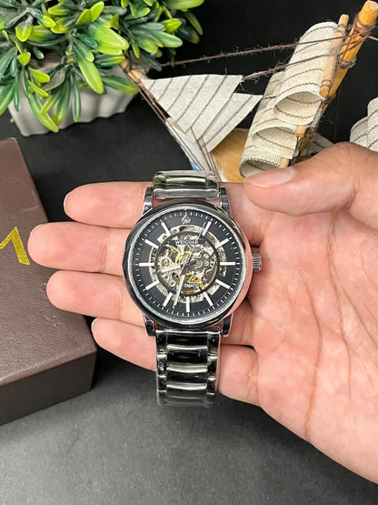 WEIJUAN Men's Automatic Skeleton Watch AXIOM