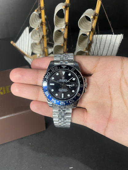 Rolex GMT Pepsi Semi-Automatic Watch – Black Dial AXIOM