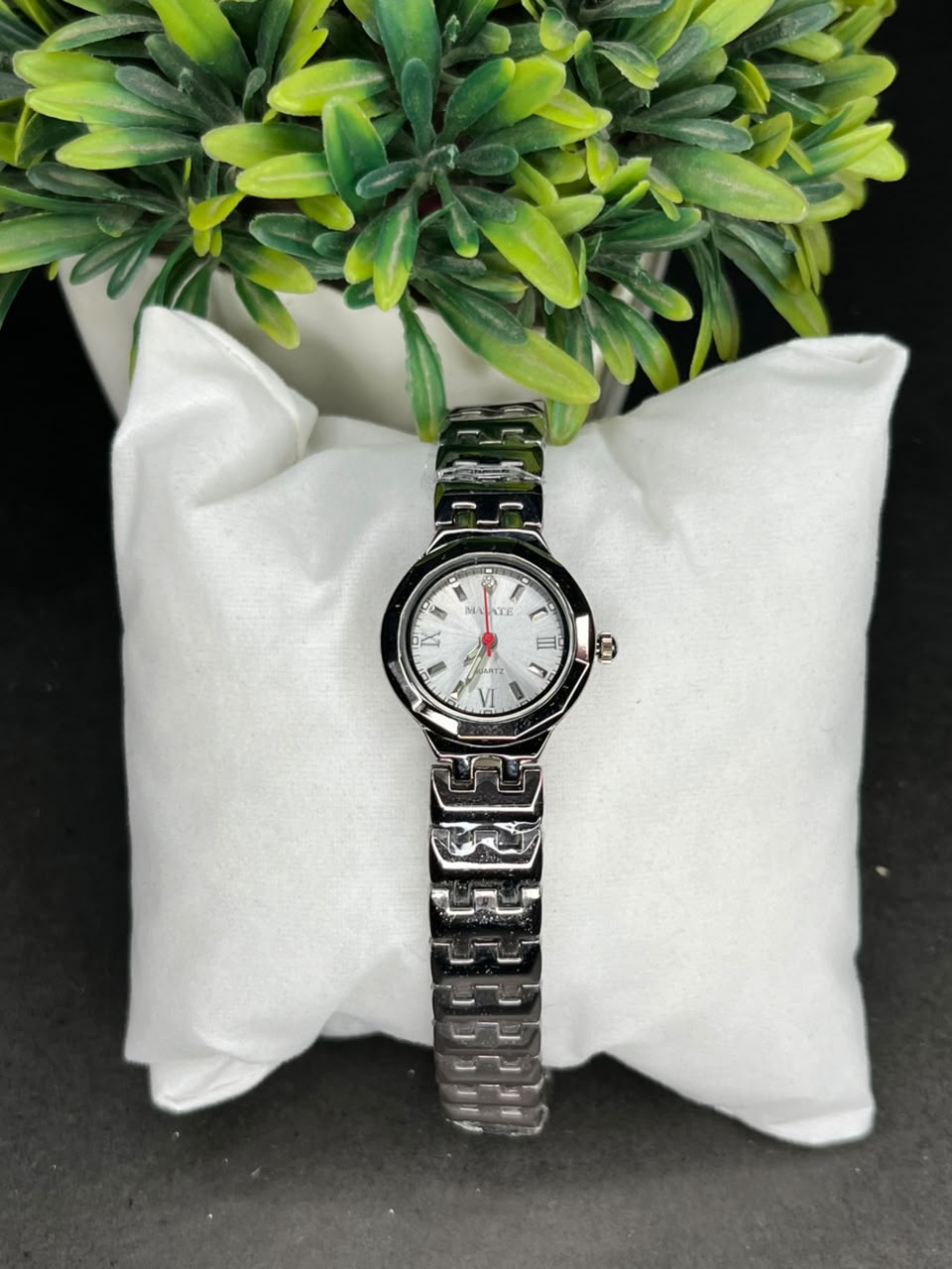 MASATE Women's Silver Watch – Roman Dial AXIOM