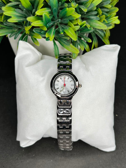 MASATE Women's Silver Watch – Roman Dial AXIOM