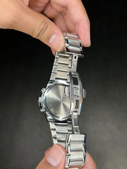 Carrera Chronograph Quartz Watch –  Blue Textured Dial AXIOM