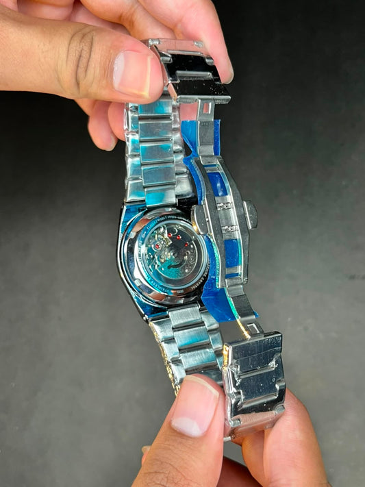 Tissot PRX Semi-Automatic Watch – Green Waffle Dial | Stainless Steel Bracelet AXIOM